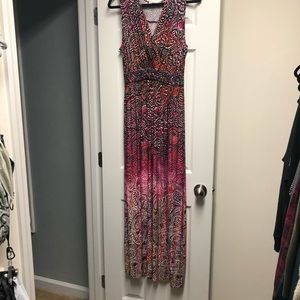 Sleeveless Ombré Maxi Dress